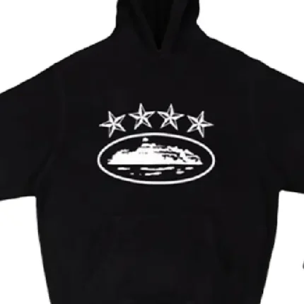 Corteiz 4Starz Alcatraz Kapuzensweatshirt Schwarz