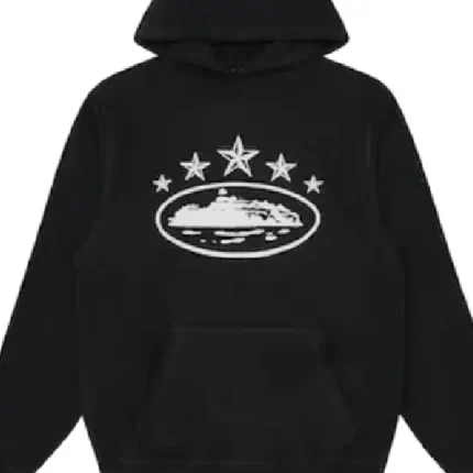 Corteiz 5 Starz Alcatraz Kapuzensweatshirt Schwarz