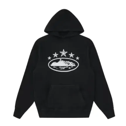 Corteiz 5 Starz Alcatraz Kapuzensweatshirt Schwarz