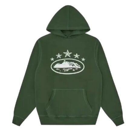 Corteiz 5 Starz Alcatraz Kapuzensweatshirt Grun