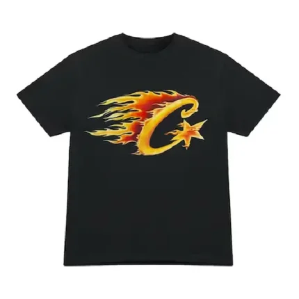 Corteiz Flame C Starz Tee-Shirt Schwarz